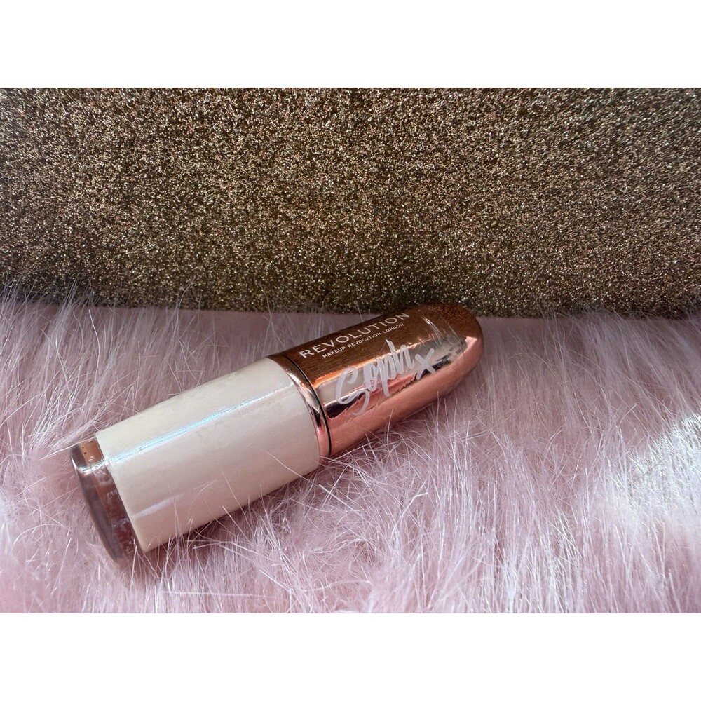 Revolution x Soph Nude Lipstick Fudge Deep Brown Nude Creamy Satin NEW